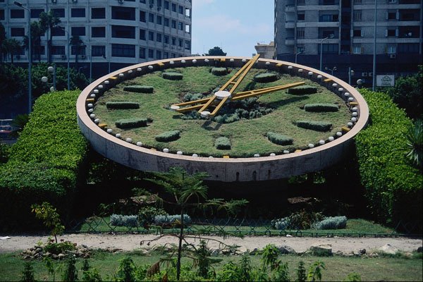 675078 The Famous Flowers Clock, Alexandria, Egypt A4 Photo Print