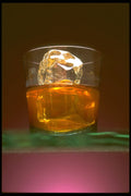677003 Whiskey On The Rocks A4 Photo Print