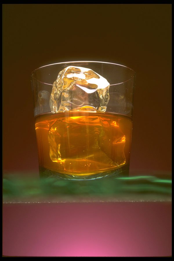 677003 Whiskey On The Rocks A4 Photo Print