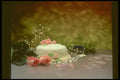677005 Wedding Cake And Flowers A4 Photo Print