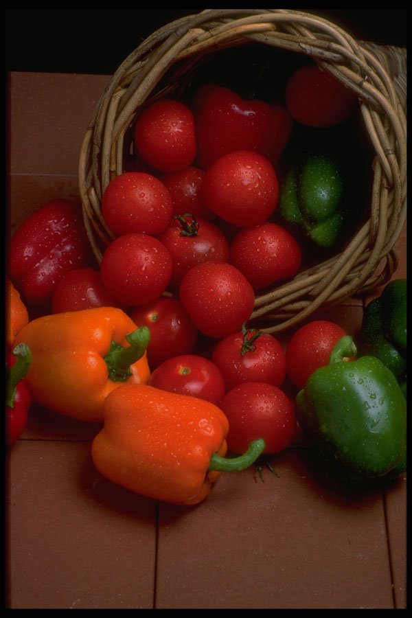 677006 Peppers And Tomatoes A4 Photo Print