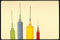 677019 Hypodermic Needles A4 Photo Print