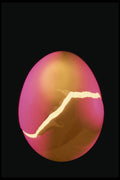 677024 Conceptual Cracked Eggshell With Glow Within A4 Photo Print