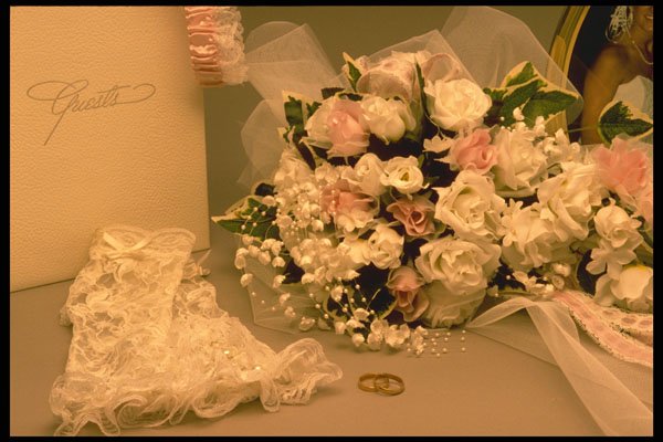 677030 Wedding Bouquet A4 Photo Print
