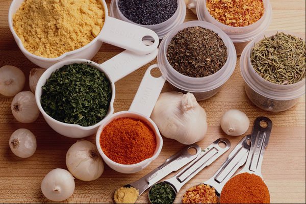 677068 Fresh Spices With Garlic Cloves A4 Photo Print