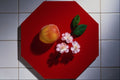 677089 Orange Plate A4 Photo Print