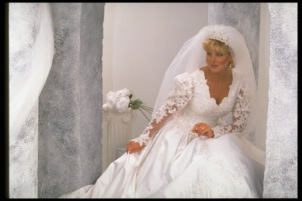 678011 Bride Looking On A4 Photo Print