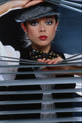 678080 Girl Looking Through Blind A4 Photo Print
