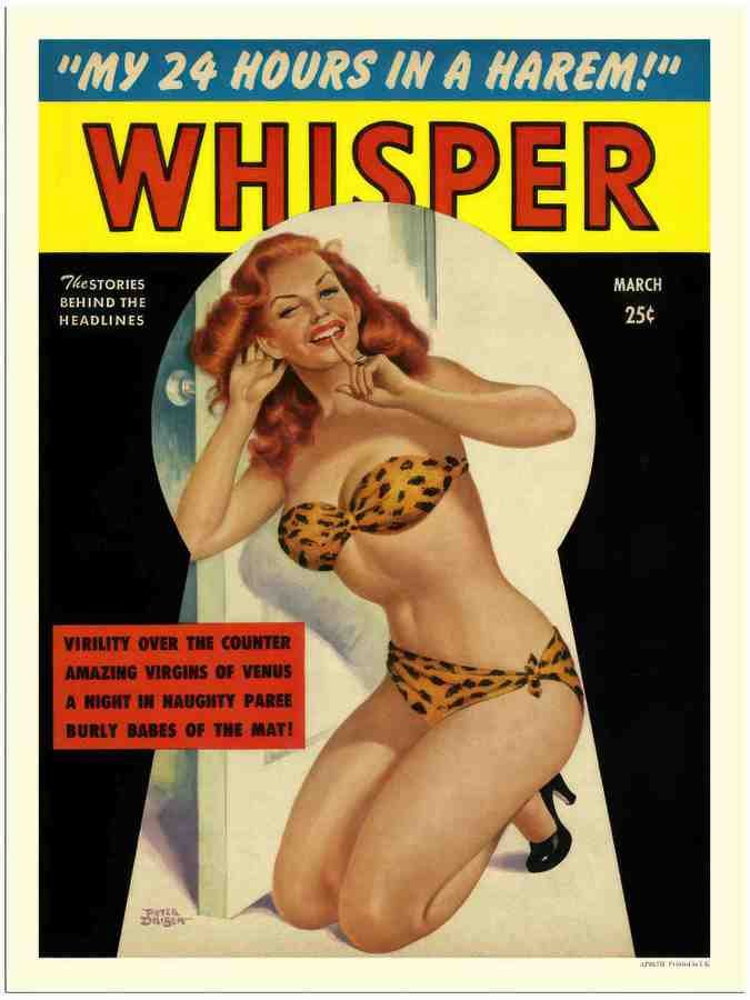 67H whisper glamour magazine cover 2 Vintage Advert A4 Photo Print