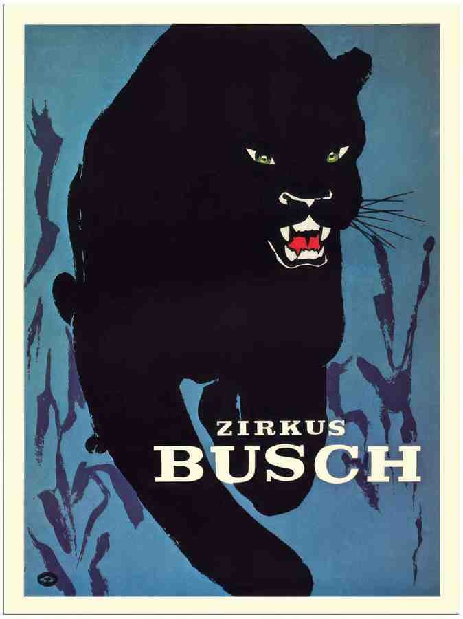 68 zirkus busch circus poster 2 Vintage Advert A4 Photo Print
