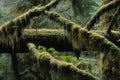 680054 Rain Forest, Tofino, British Columbia A4 Photo Print