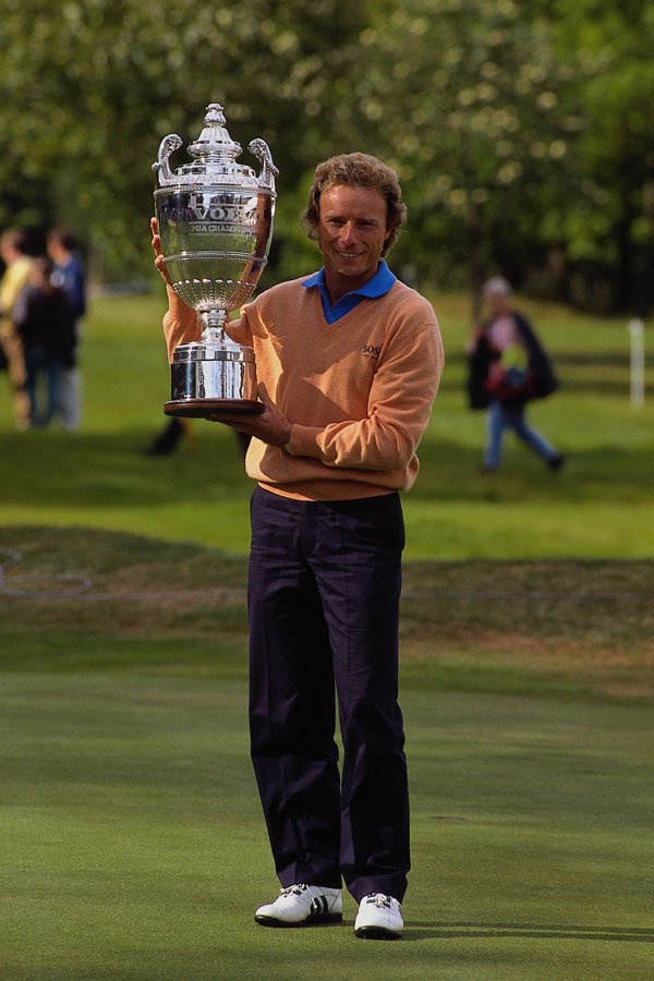 681052 Bernhard Langer With Cup, PGA Championship, Wentworth, U.K. A4 Photo Print