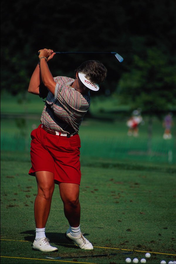 681079 Brandie Burton At Practice Range, Du Maurier Ltd. Classic 1995 A4 Photo Print