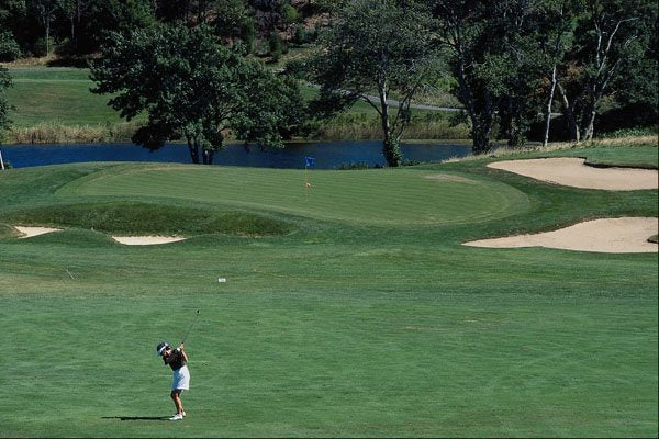 681087 Enjoying A Round Of Golf, Lewiston, Maine, U.S.A. A4 Photo Print