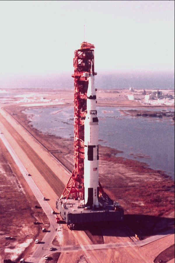 682021 Apollo Rocket Being Transferred To Pad A4 Photo Print