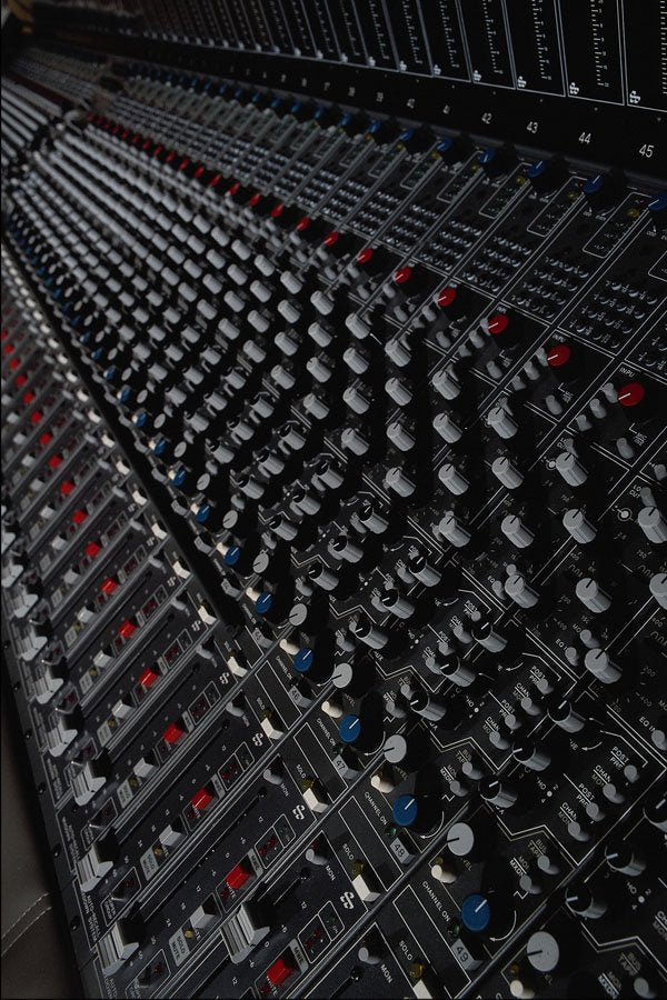 682027 Sound Mixing Board, Control Center A4 Photo Print