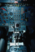 682028 Aircraft Controls A4 Photo Print
