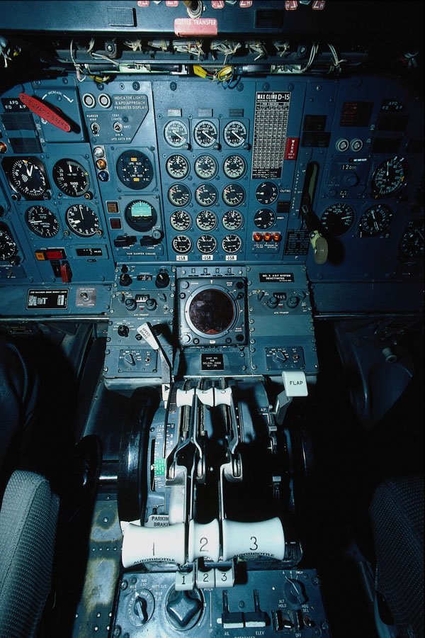 682028 Aircraft Controls A4 Photo Print