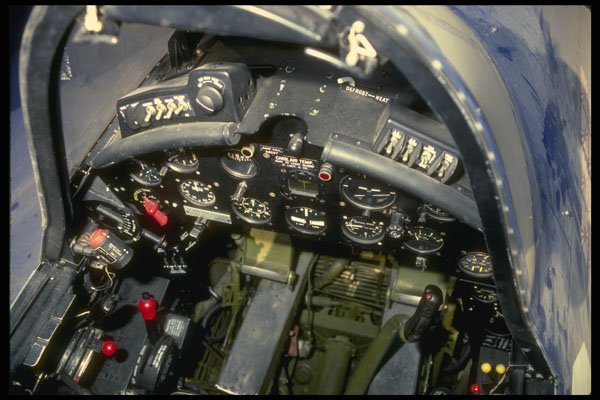 682038 F4U 1 Corsair Cockpit Detail A4 Photo Print
