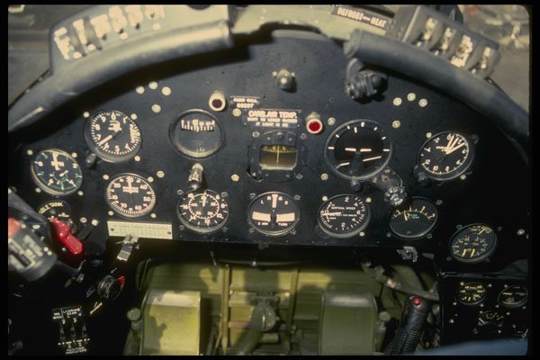682039 F4U 1 Corsair Cockpit Detail A4 Photo Print