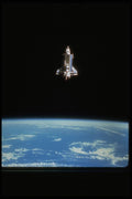 682068 Orbiter Beyond Earth's Horizon, Courtesy NASA A4 Photo Print