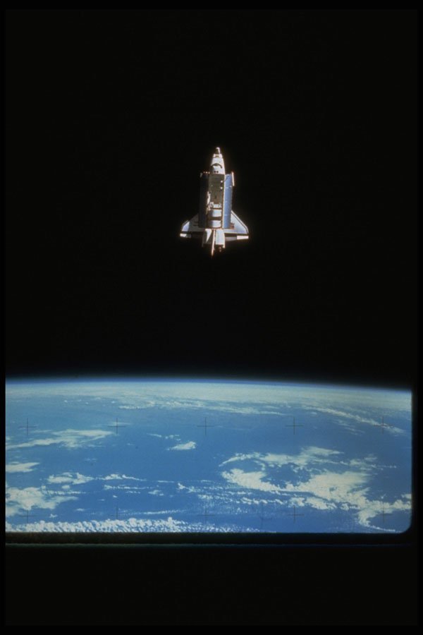 682068 Orbiter Beyond Earth's Horizon, Courtesy NASA A4 Photo Print
