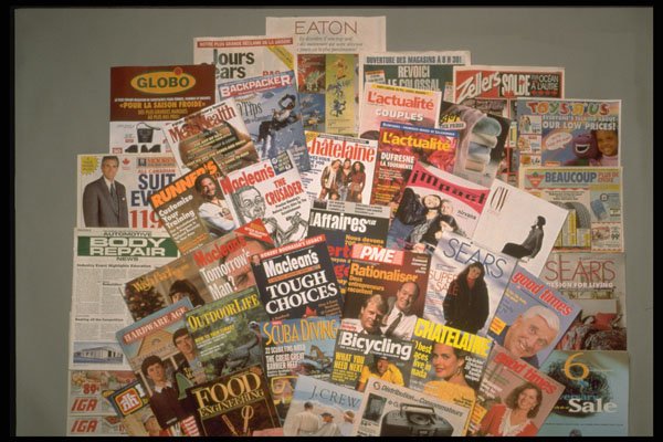 682074 Magazines A4 Photo Print