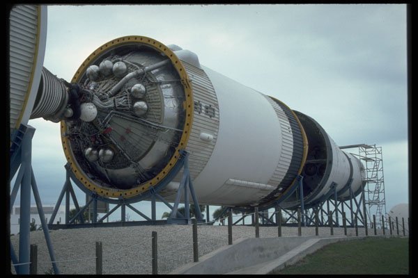 682079 Apollo Rocket Display At Space Center, Florida A4 Photo Print