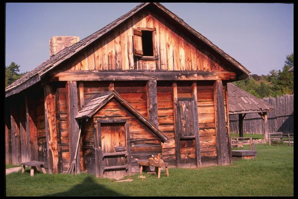 683012 Wooden House A4 Photo Print