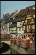 683022 Family Timbered Houses, Colmar, Alsace, France A4 Photo Print