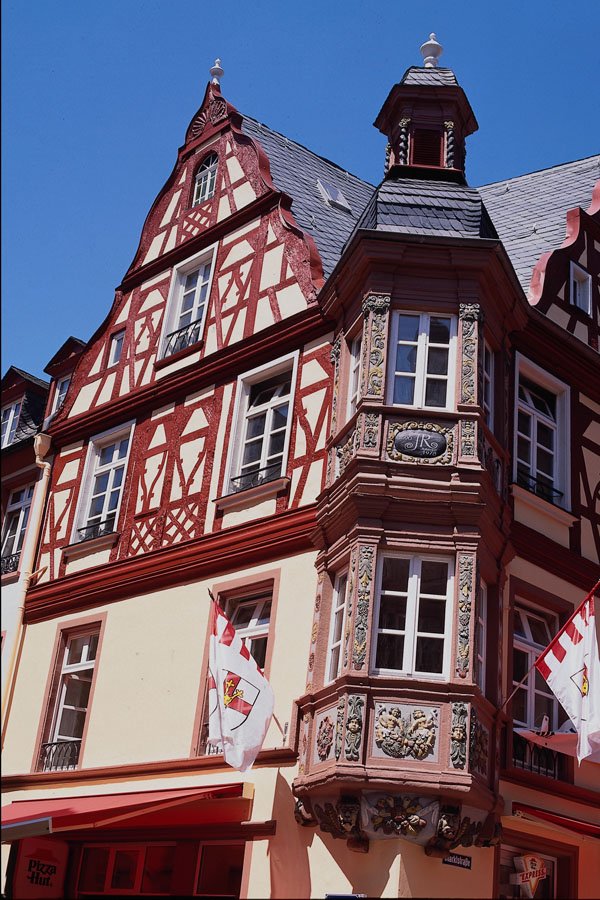 683039 Rudesheim, Germany, 16th century Architecture A4 Photo Print