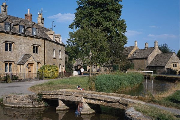 683043 Cotswold Village, Lower Slaughter, Gloucestershire A4 Photo Print