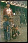 685003 Nepalese Family, Near Dhan Kuta A4 Photo Print