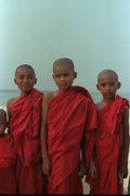 685006 Novice Monks, Pagan, Burma A4 Photo Print