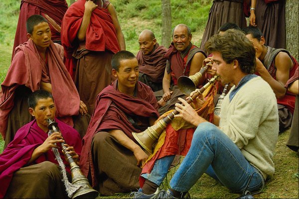685020 Exchanging With Tibetan Monks, Tibet A4 Photo Print