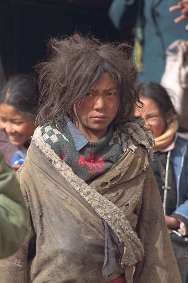 685027 Nomadic Tibetan Boy, Lhasa, Tibet A4 Photo Print