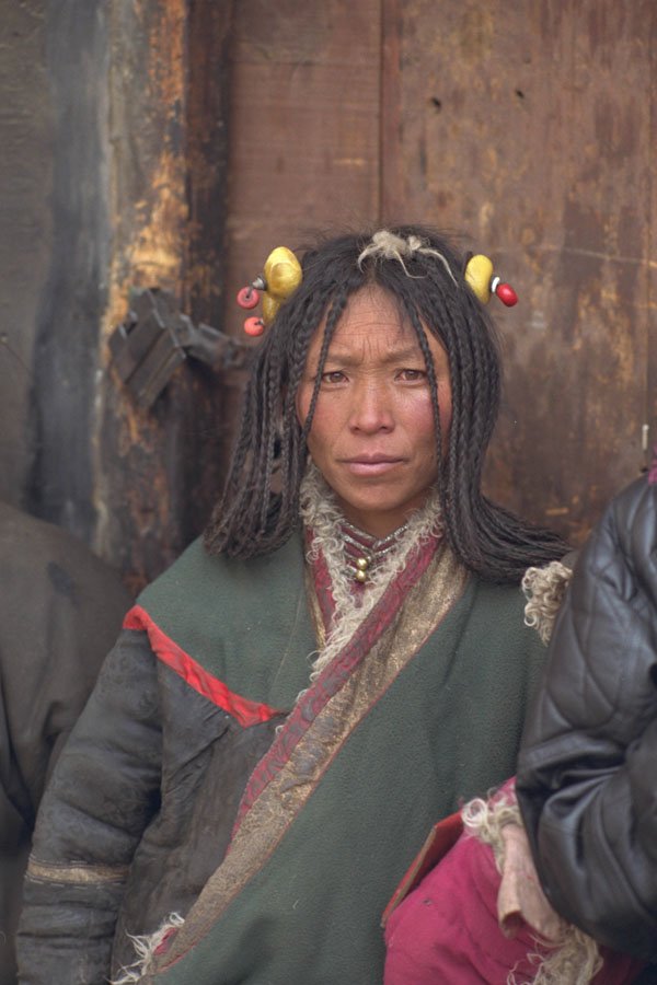 685028 Nomadic Tibetan Woman, Lhasa, Tibet A4 Photo Print