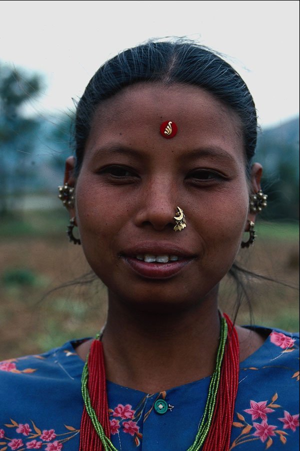685090 Rai Girl, Road To Kodari, Central Nepal A4 Photo Print