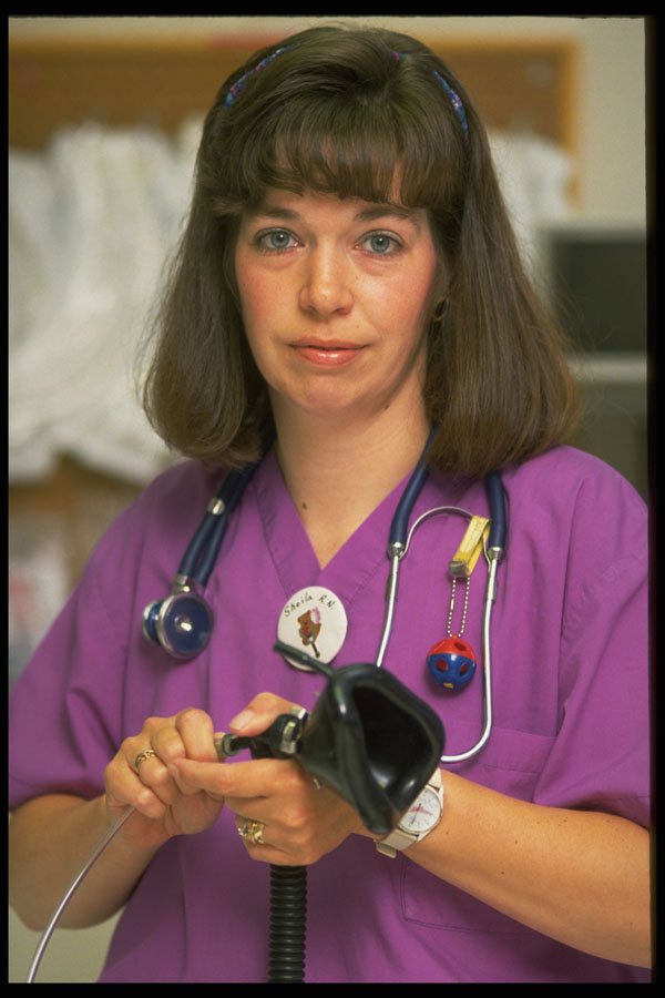 686025 Nurse At Work A4 Photo Print