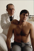 686048 Doctor Giving Physical Exam To Male Patient A4 Photo Print