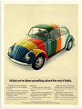 688 vw beetle 2 Vintage Advert A4 Photo Print