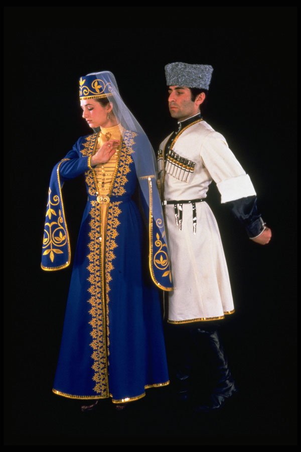 688002 Ossetian Costumes A4 Photo Print
