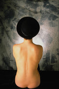 688050 Figure With Round Black Hat A4 Photo Print