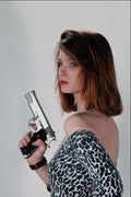688055 Girl With Smith & Wesson .45 Auto Pistol A4 Photo Print