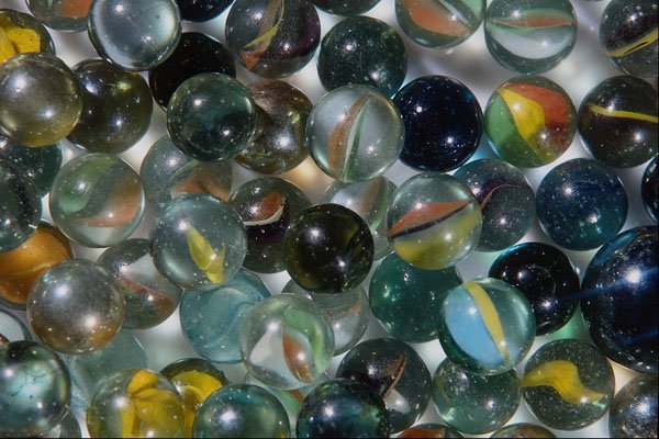689015 Glass Marbles A4 Photo Print