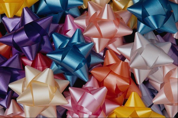 689016 Background Of Gift Bows A4 Photo Print