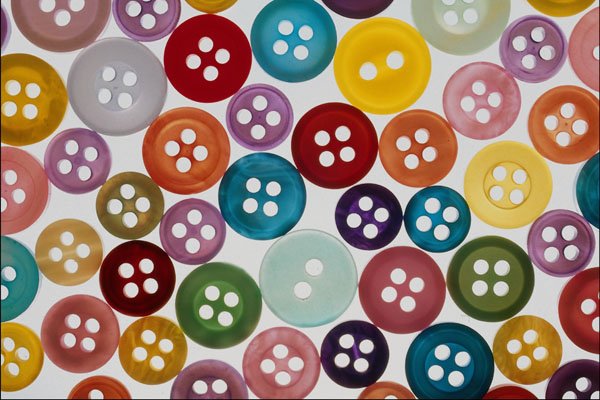 689028 Multicolored Buttons A4 Photo Print