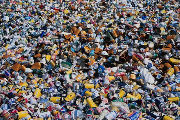 689033 Aluminum Cans For Recycling A4 Photo Print