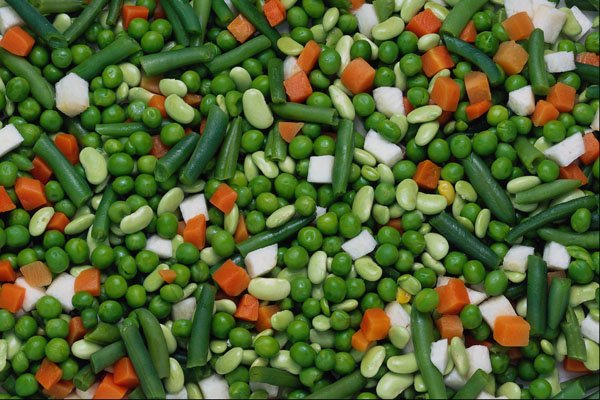 689043 Sliced Vegetables A4 Photo Print