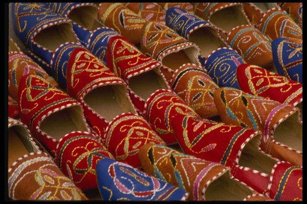 689058 Shoes At The Market A4 Photo Print
